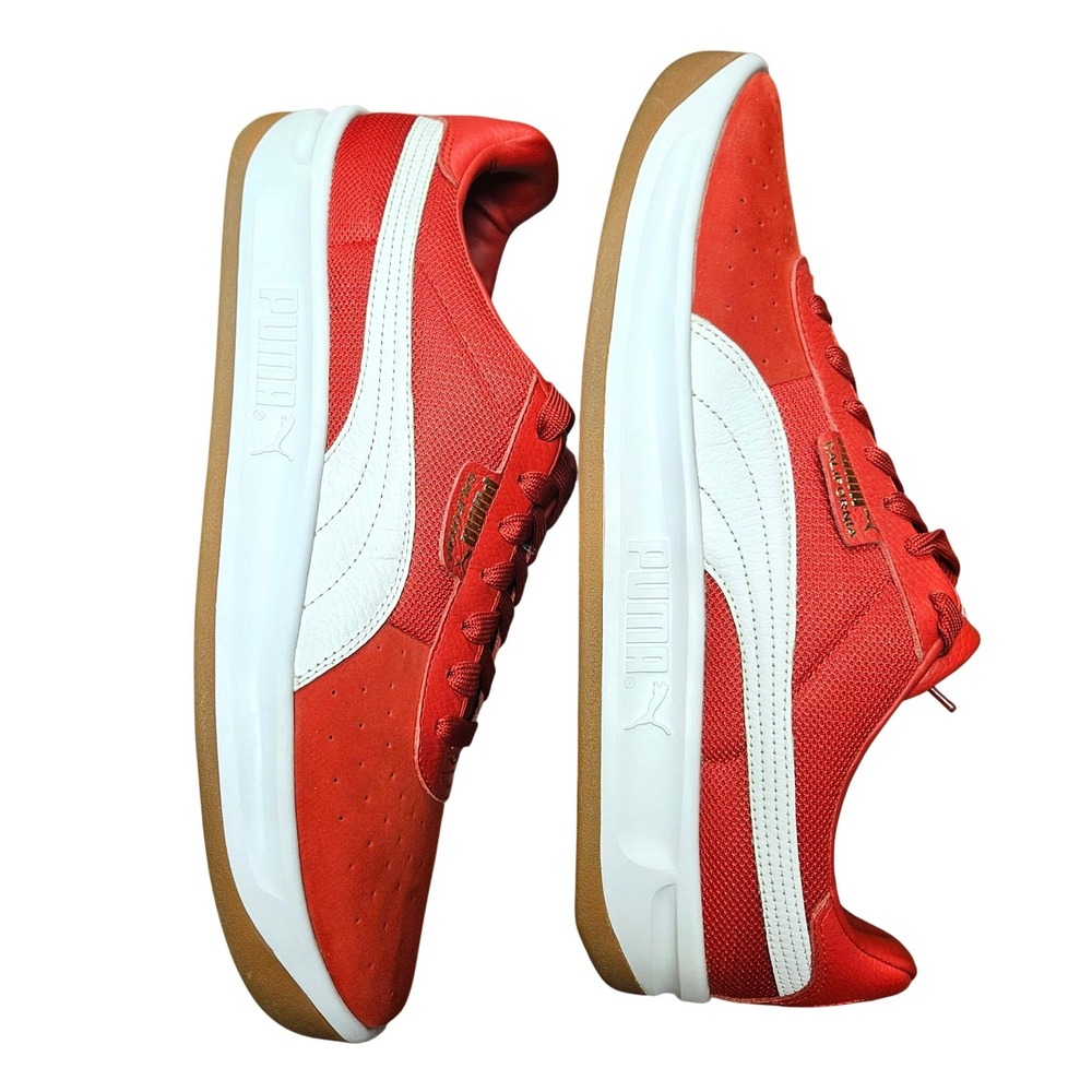 Puma California Casual Ribbon Red Men's 13 NWOB Unworn Retro OG Gum Sole - Picture 2 of 11